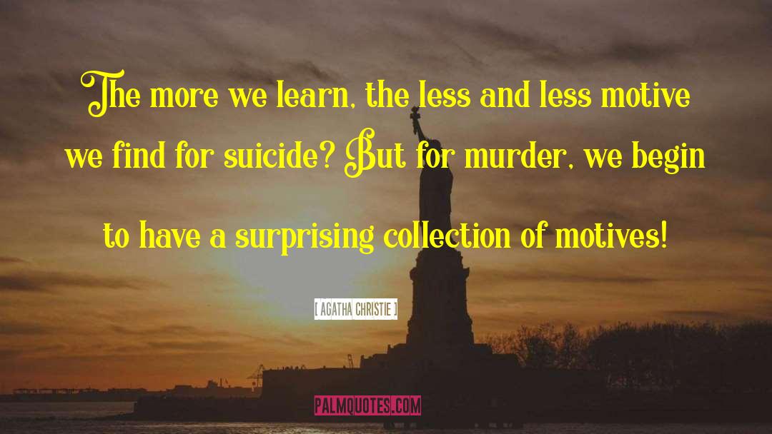 Stigma Of Suicide quotes by Agatha Christie
