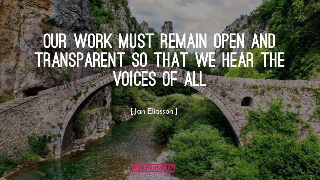 Still Voice quotes by Jan Eliasson