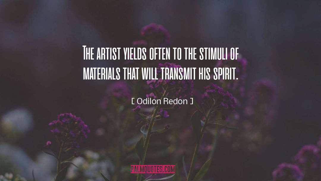 Stimuli quotes by Odilon Redon