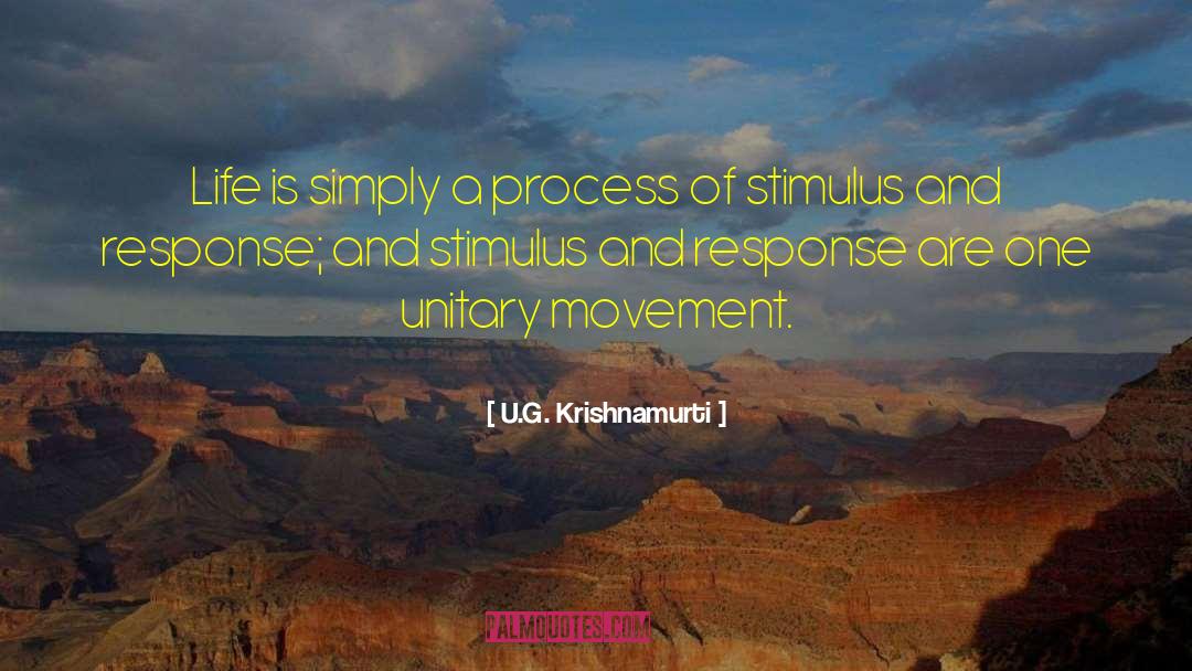 Stimulus And Response quotes by U.G. Krishnamurti
