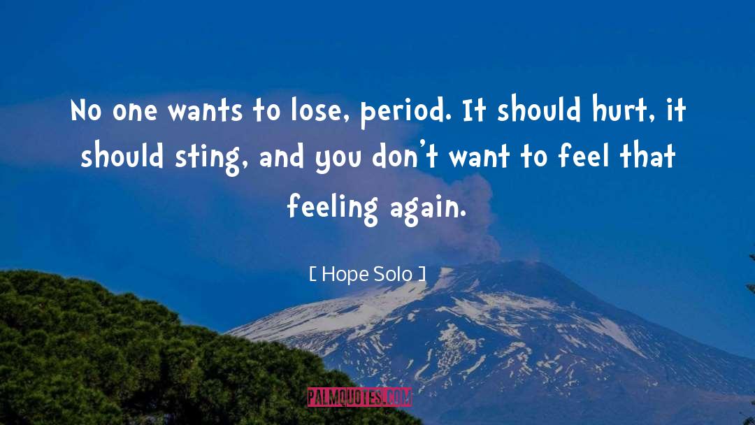 Sting Com quotes by Hope Solo