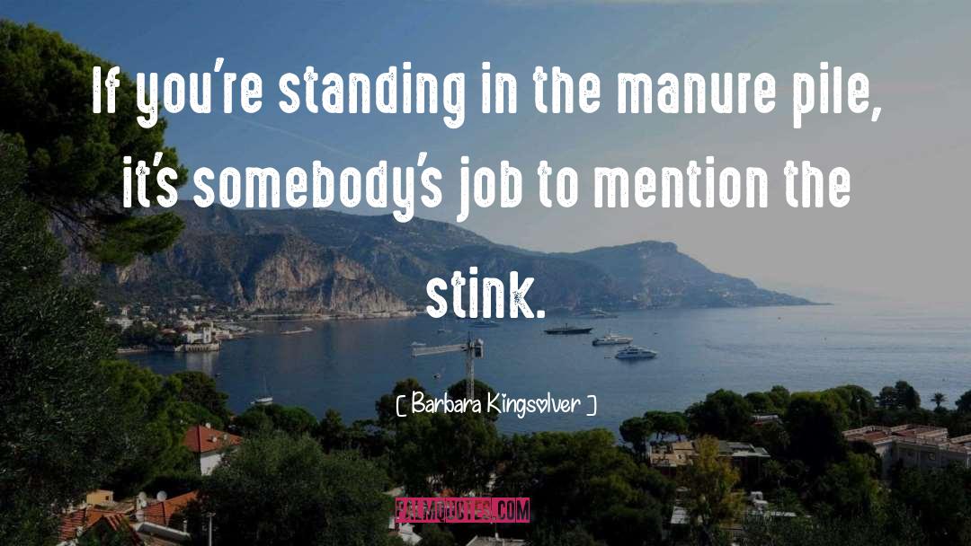 Stink quotes by Barbara Kingsolver