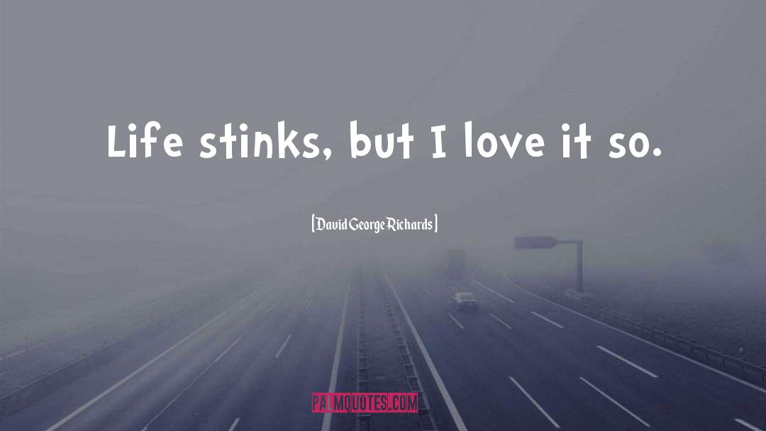 Stinks quotes by David George Richards