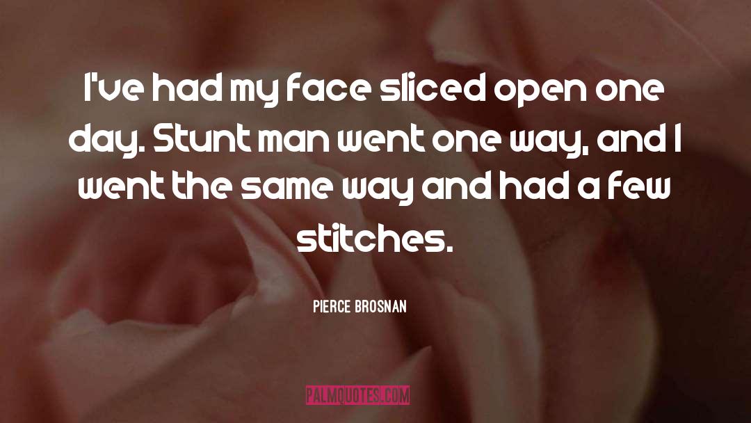 Stitches quotes by Pierce Brosnan