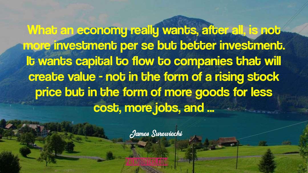 Stock Price quotes by James Surowiecki