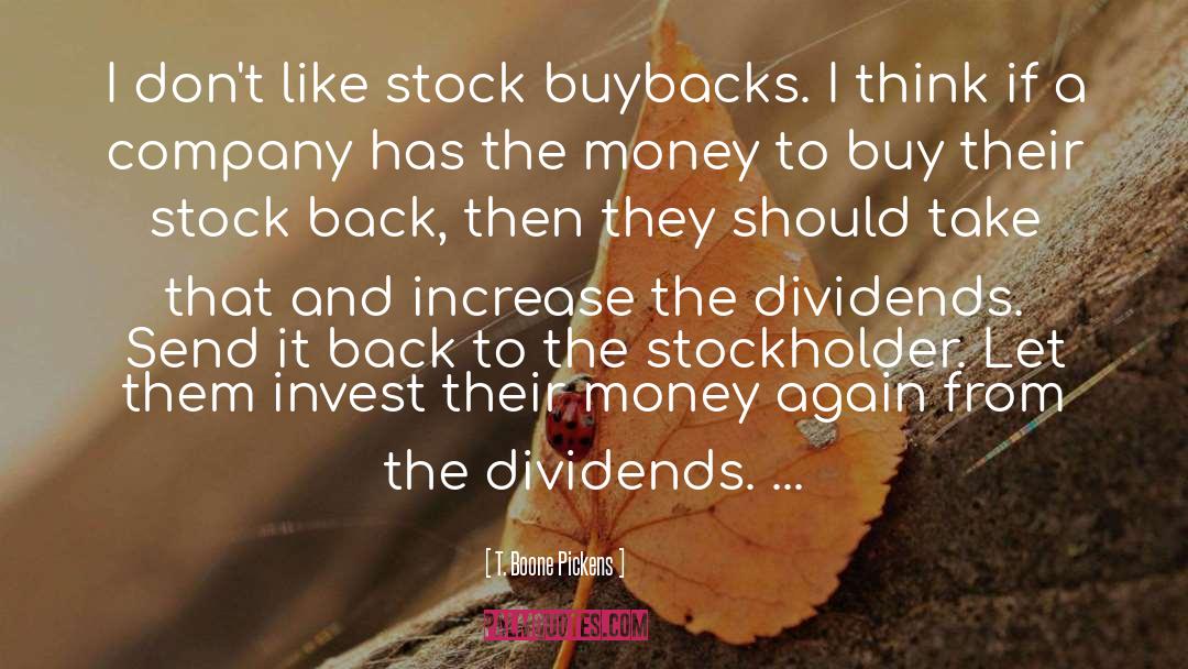 Stock quotes by T. Boone Pickens