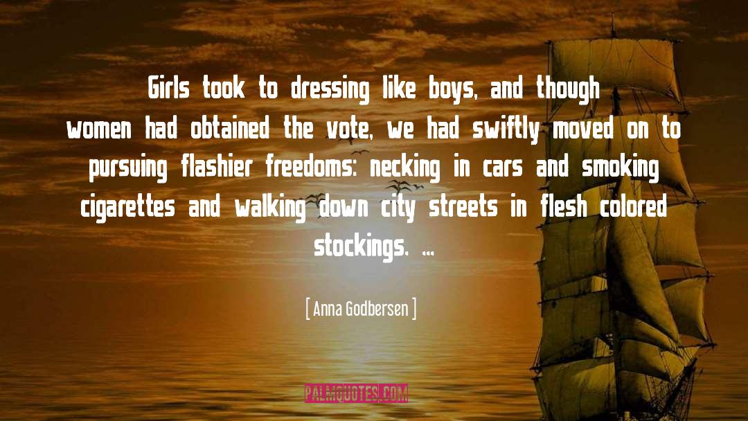 Stockings quotes by Anna Godbersen