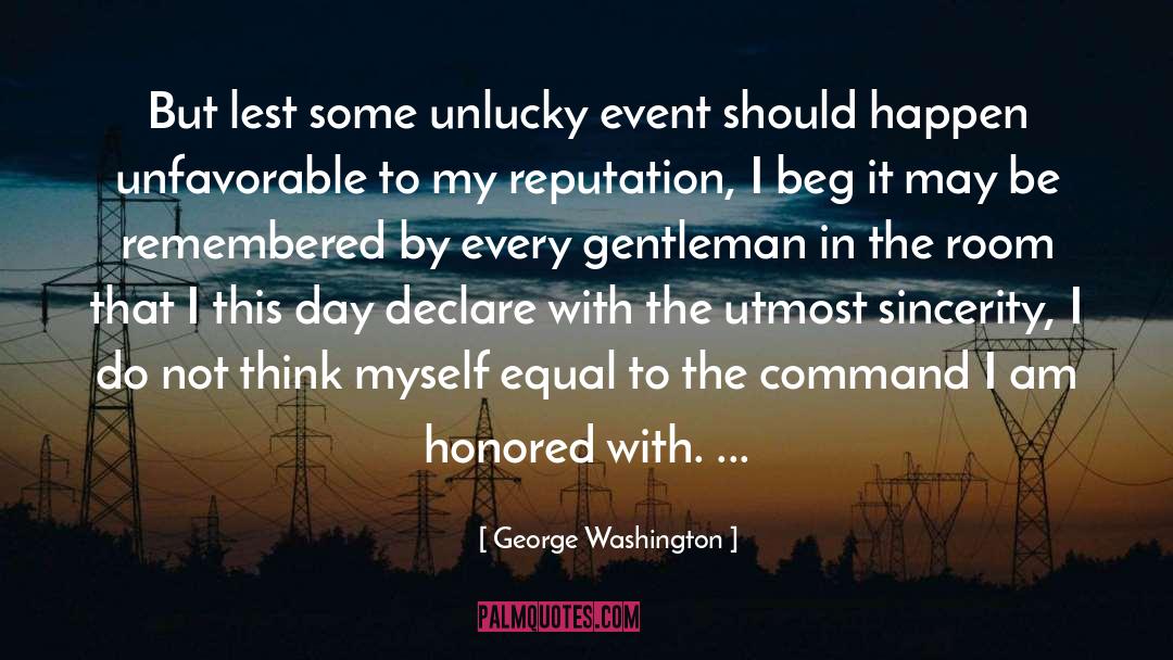 Stockpiles Rooms quotes by George Washington