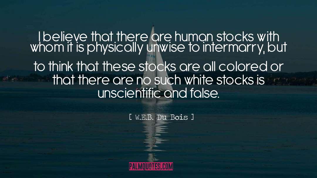 Stocks quotes by W.E.B. Du Bois