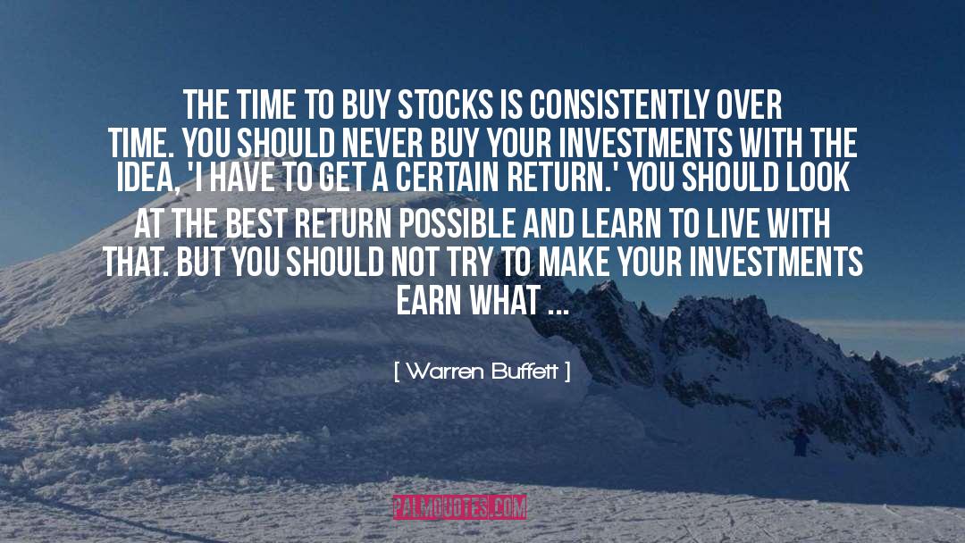 Stocks quotes by Warren Buffett