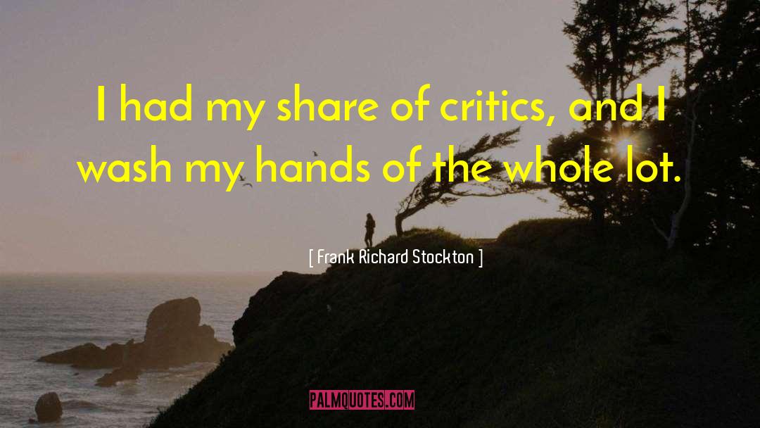 Stockton quotes by Frank Richard Stockton