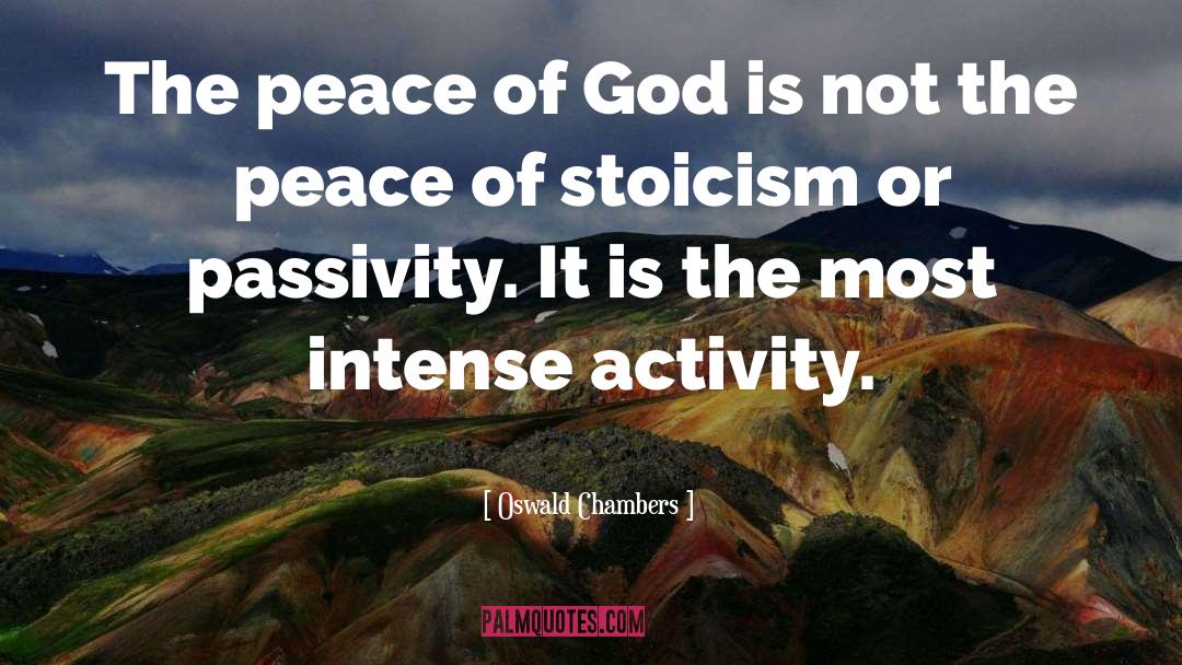 Stoicism quotes by Oswald Chambers
