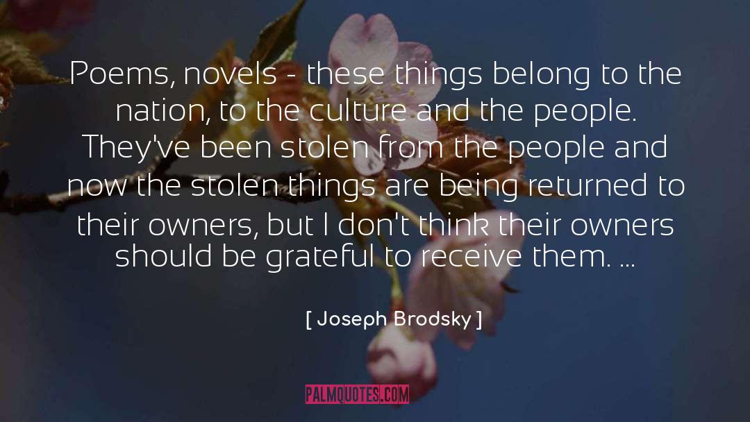 Stolen Things quotes by Joseph Brodsky