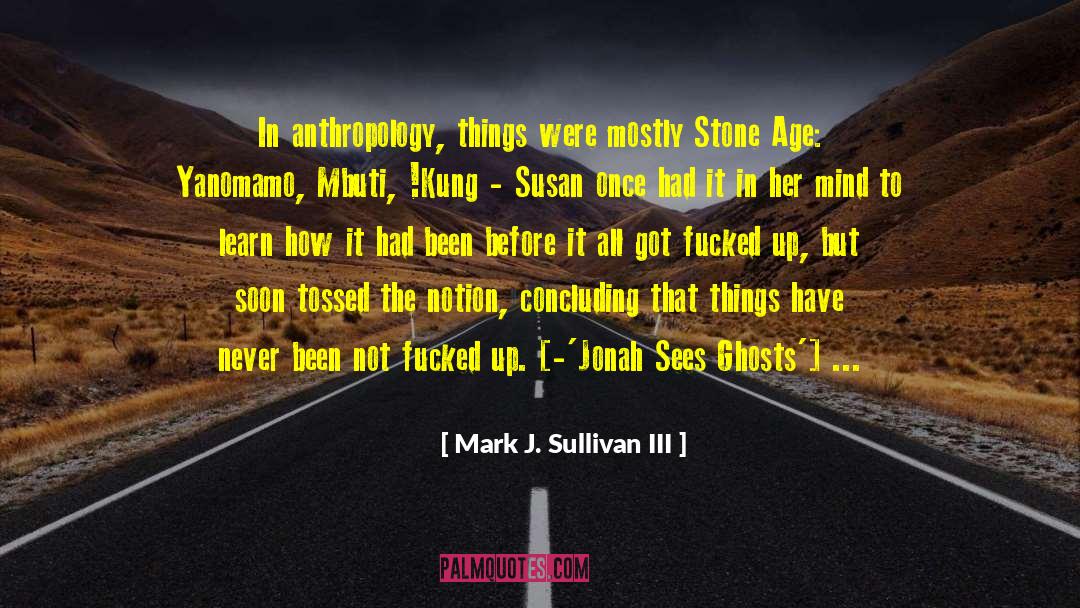Stone Age quotes by Mark J. Sullivan III