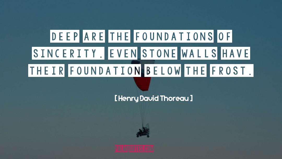 Stone Walls quotes by Henry David Thoreau