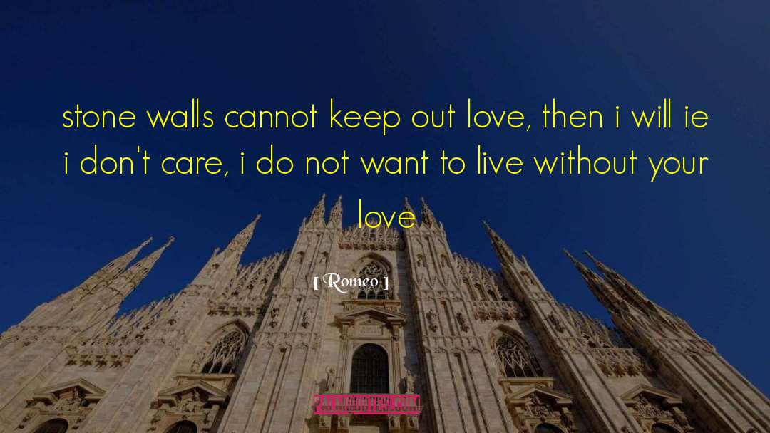 Stone Walls quotes by Romeo