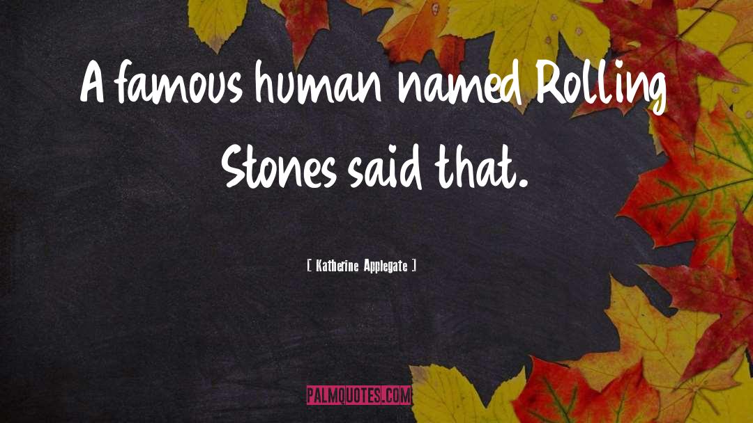 Stones quotes by Katherine Applegate