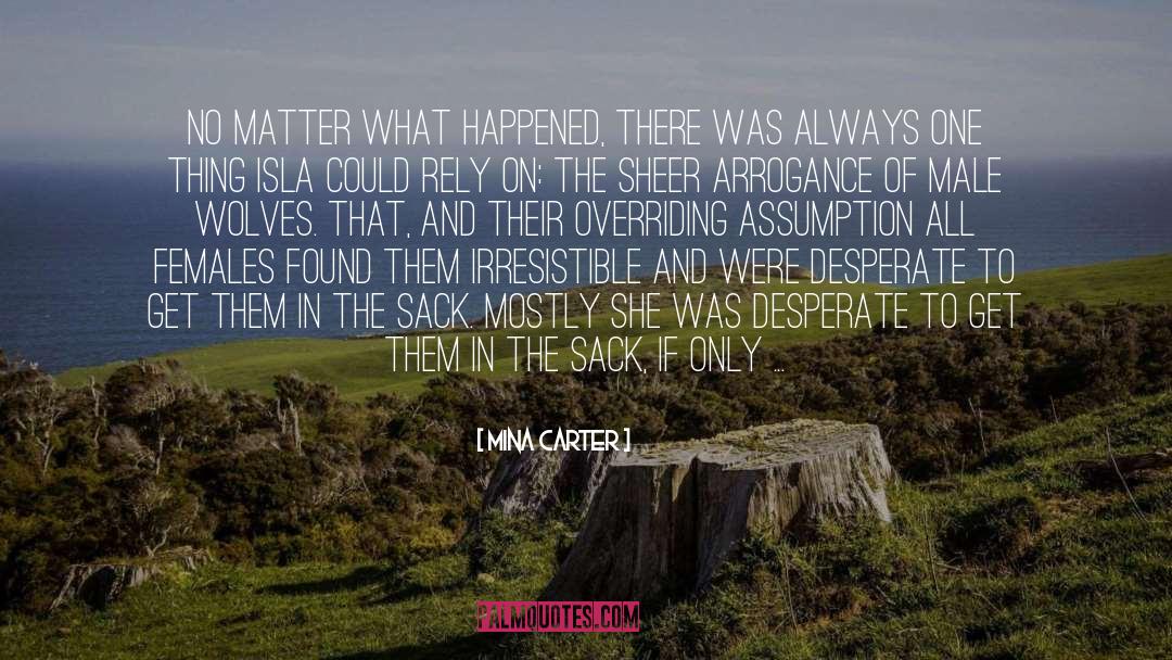 Stop Apologizing quotes by Mina Carter