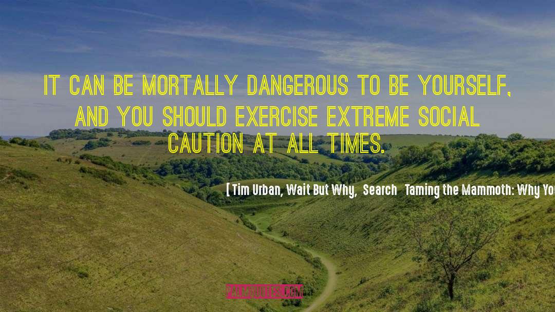 Stop Caring quotes by Tim Urban, Wait But Why,  Search   Taming The Mammoth: Why You Should Stop Caring What Other People