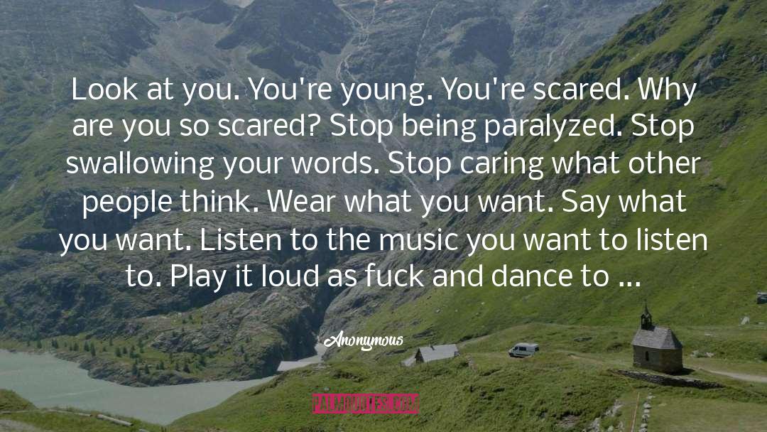 Stop Caring quotes by Anonymous