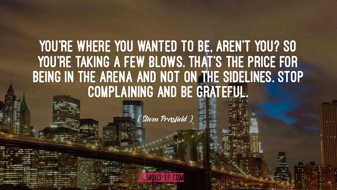 Stop Complaining quotes by Steven Pressfield