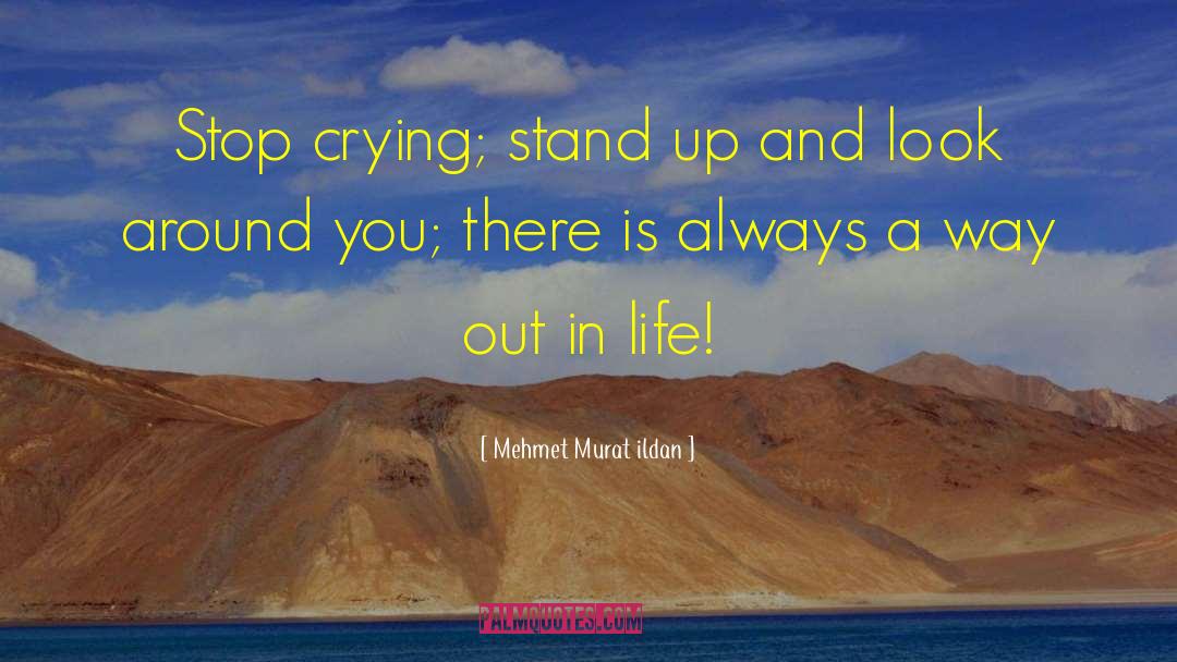 Stop Crying quotes by Mehmet Murat Ildan