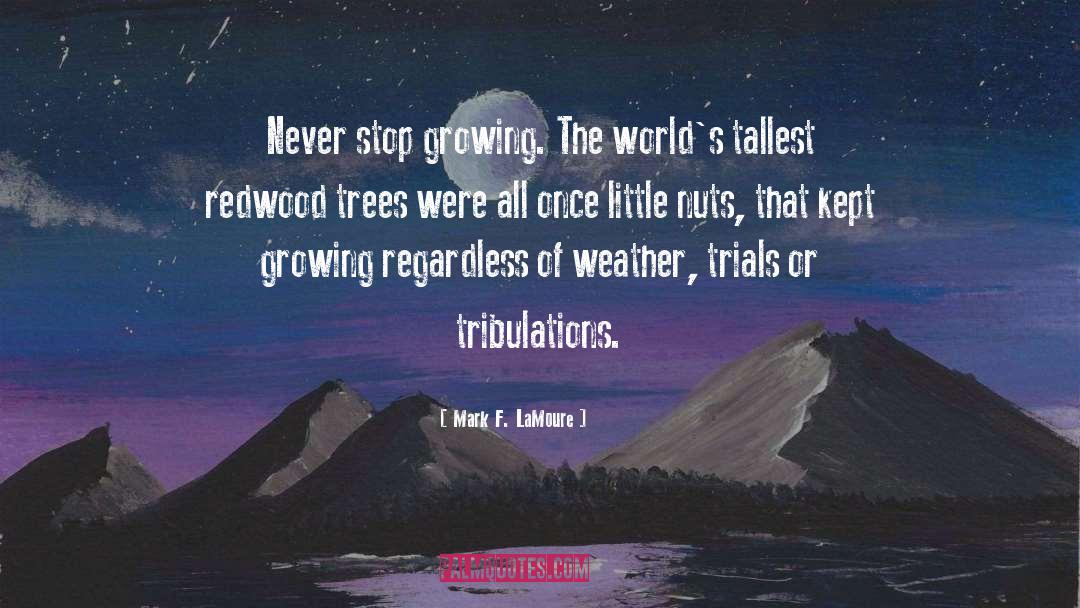 Stop Growing quotes by Mark F. LaMoure