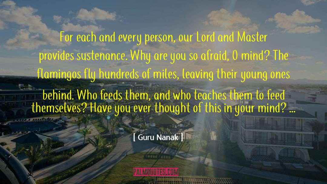 Stop Living In Fear quotes by Guru Nanak
