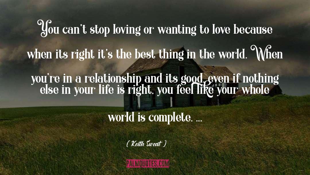 Stop Loving You quotes by Keith Sweat