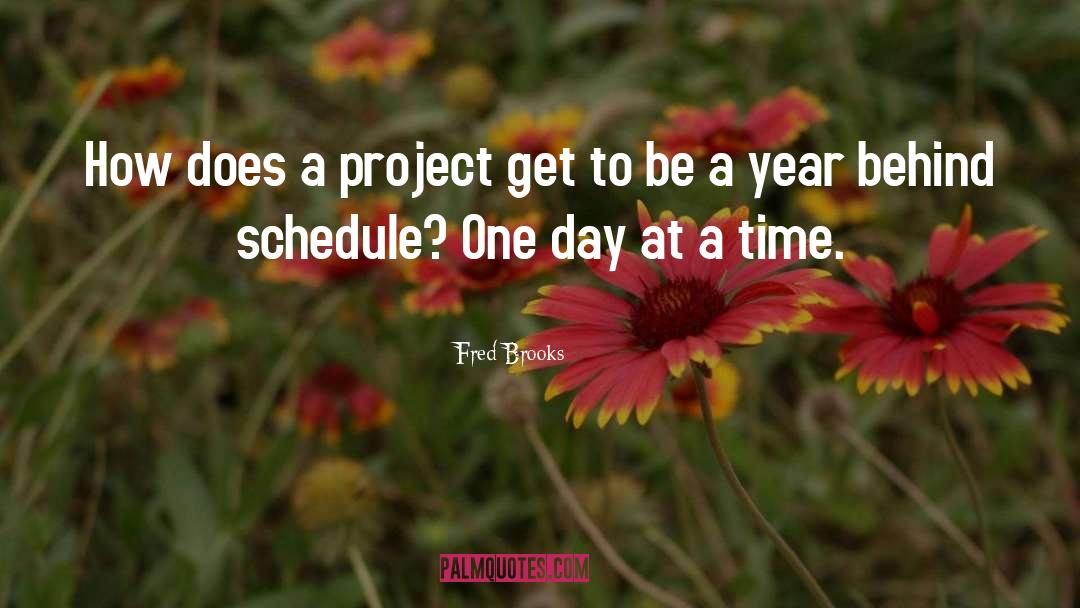 Stop Procrastination quotes by Fred Brooks