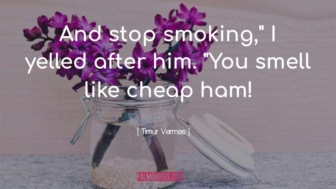 Stop Smoking quotes by Timur Vermes