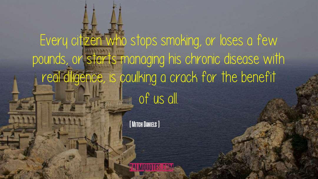 Stop Smoking quotes by Mitch Daniels