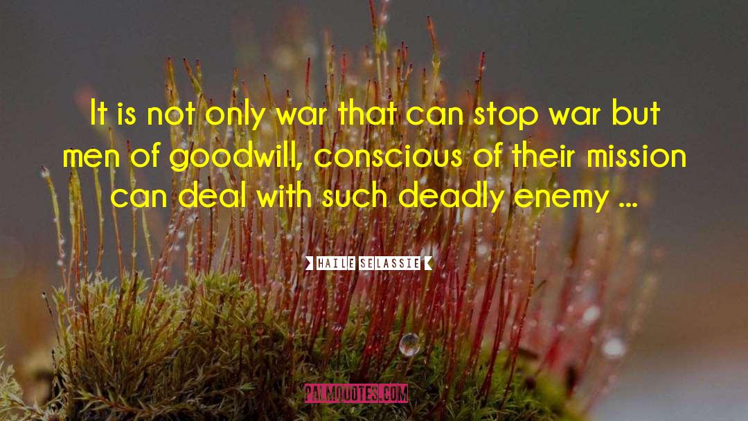 Stop War quotes by Haile Selassie