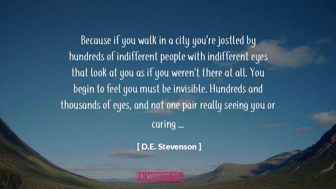Stopped Caring quotes by D.E. Stevenson