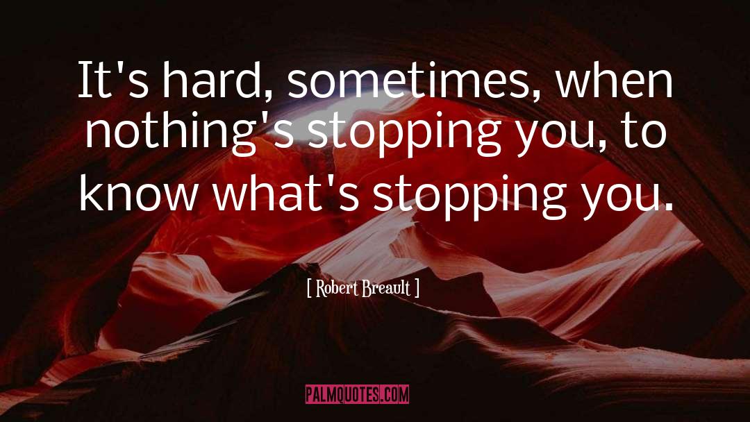 Stopping quotes by Robert Breault