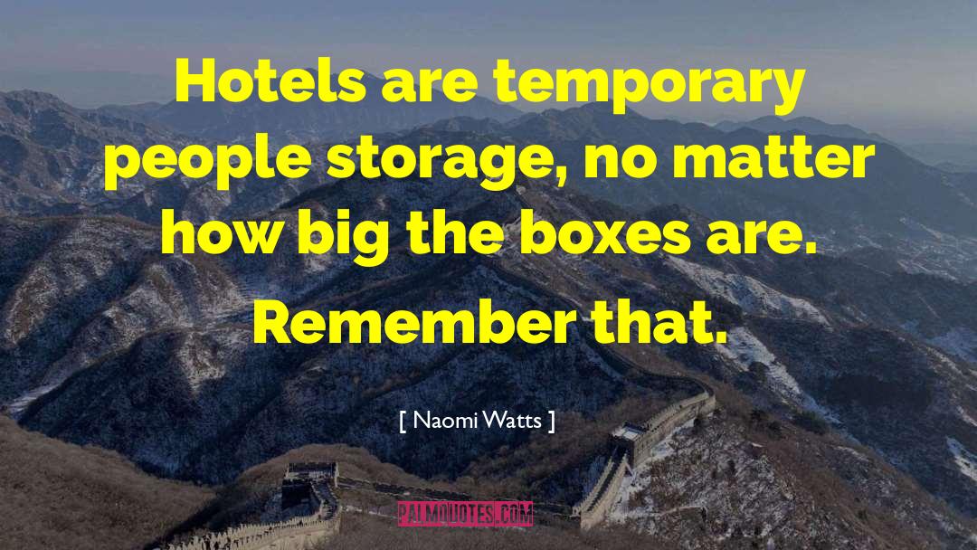 Storage quotes by Naomi Watts