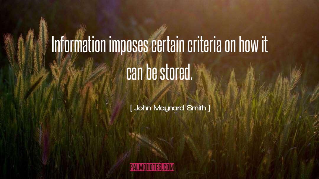 Stored quotes by John Maynard Smith