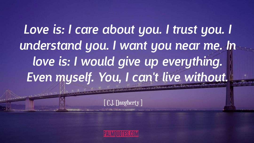 Storge Love quotes by C.J. Daugherty