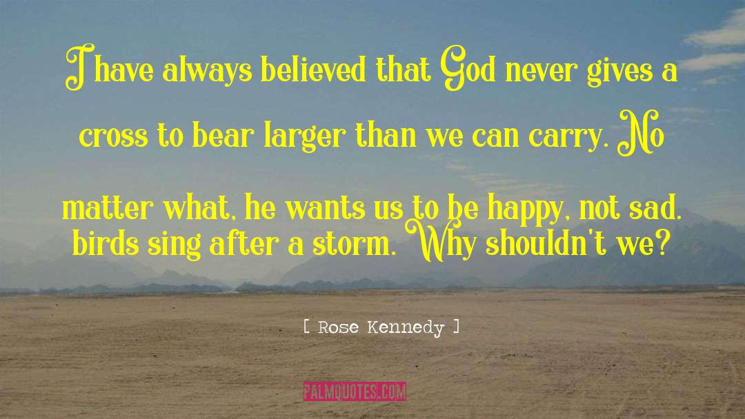Storm Clouds quotes by Rose Kennedy