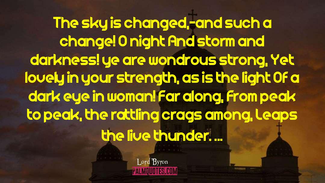 Storm Front quotes by Lord Byron