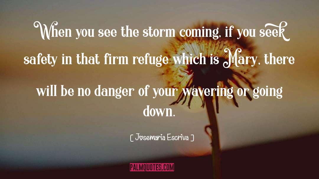 Storms Coming quotes by Josemaria Escriva