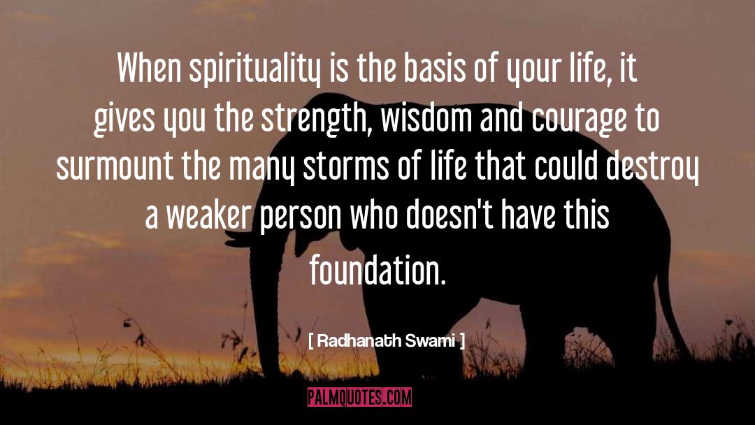 Storms Of Life quotes by Radhanath Swami