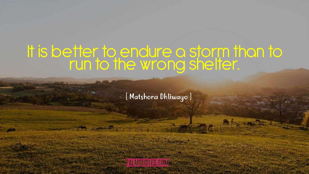 Storms Of Life quotes by Matshona Dhliwayo