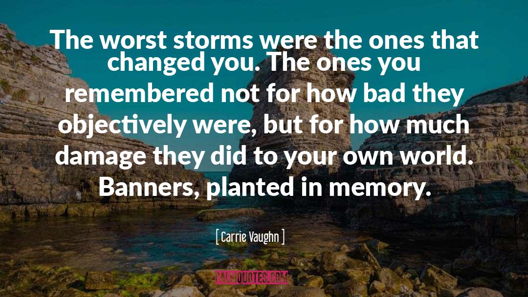 Storms quotes by Carrie Vaughn