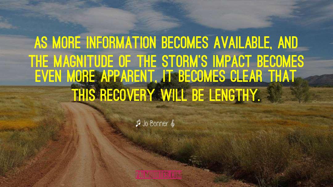 Storms Will Come quotes by Jo Bonner
