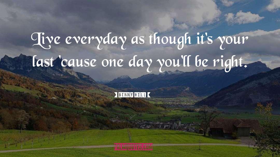 Stormy Day quotes by Benny Hill