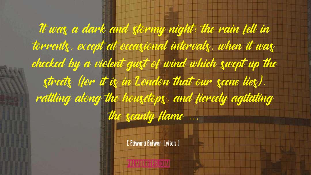 Stormy Nights quotes by Edward Bulwer-Lytton