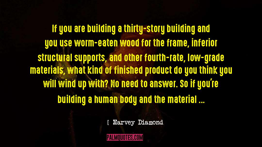 Story Building quotes by Harvey Diamond