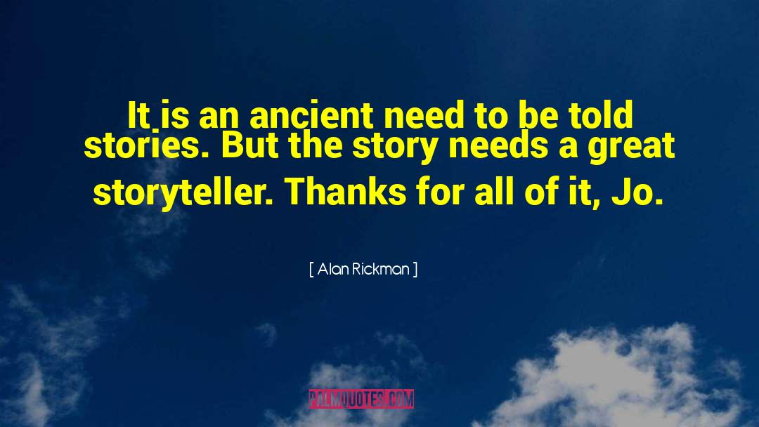 Story Keepers Video quotes by Alan Rickman