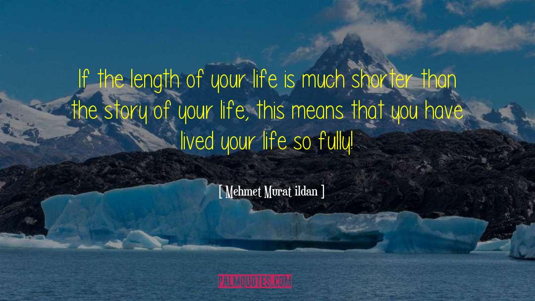 Story Of Your Life quotes by Mehmet Murat Ildan